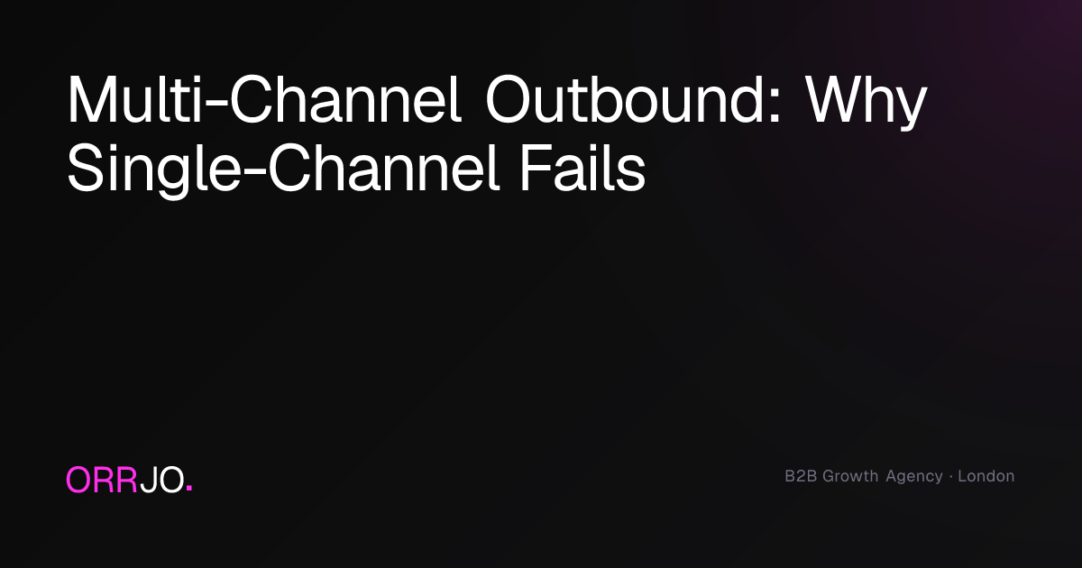 Multi-Channel Outbound: Why Single-Channel Fails | ORRJO